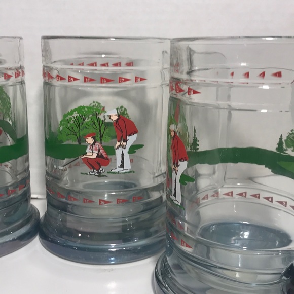 Set of 4 NWOT Vtg Crystal Princess House Gulf Mugs - Picture 5 of 8